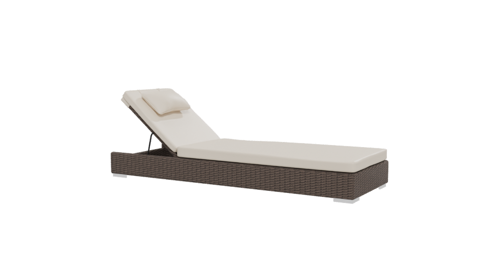 Stylish Outdoor Lounge Chair 3D - Professional 3D Model Render 12