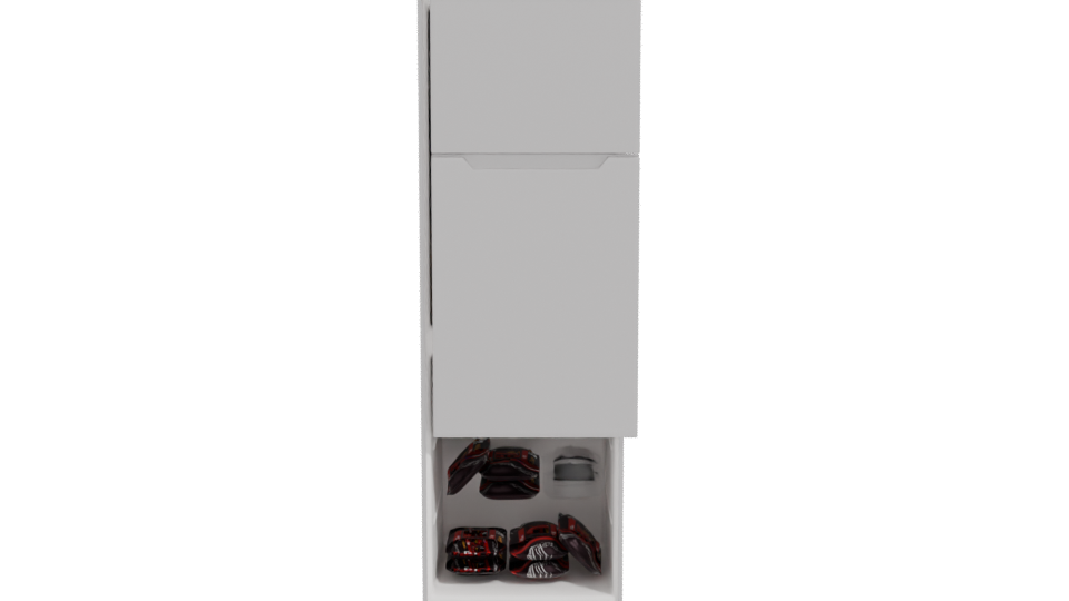 Sleek Stainless Steel Refrigerator 3D Model - Professional 3D Model Render 11