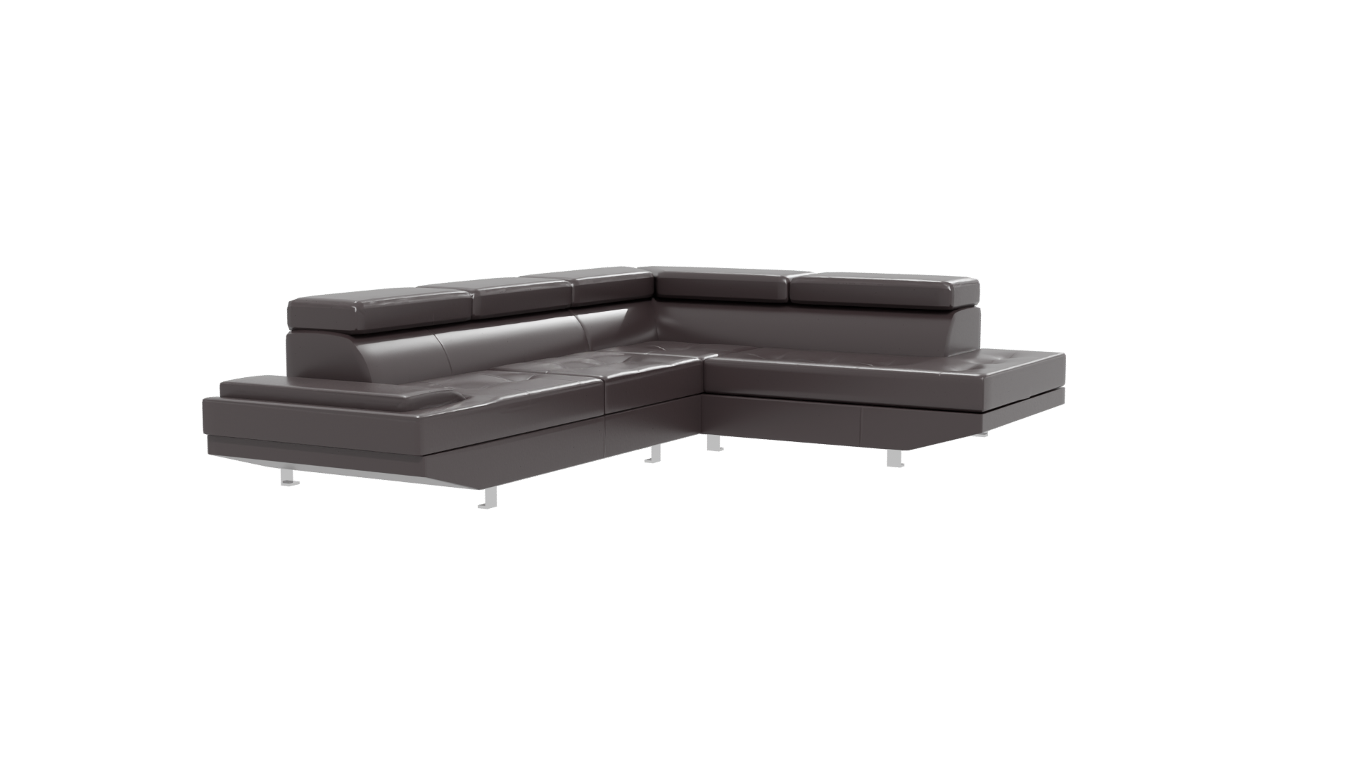 Stylish Sectional Sofa 3D Model - Professional 3D Model Render 12