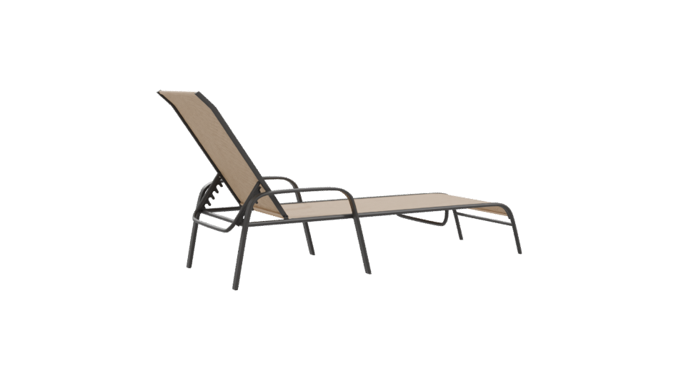 Stylish Outdoor Lounger Model - Professional 3D Model Render 10