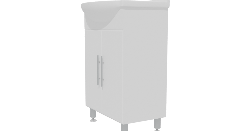 Modern Bathroom Sink Cabinet 3D - Professional 3D Model Render 13