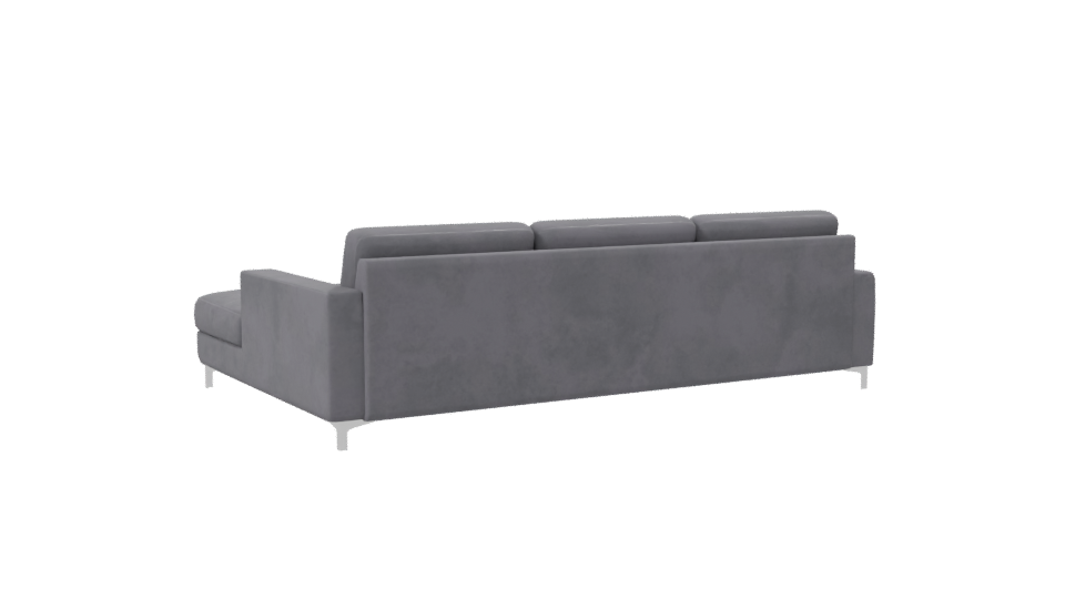 Contemporary Fabric Sectional Sofa 3D Model - Professional 3D Model Render 7