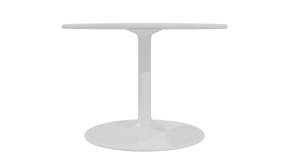 Minimalist Round Dining Table 3D - Professional 3D Model Render 4