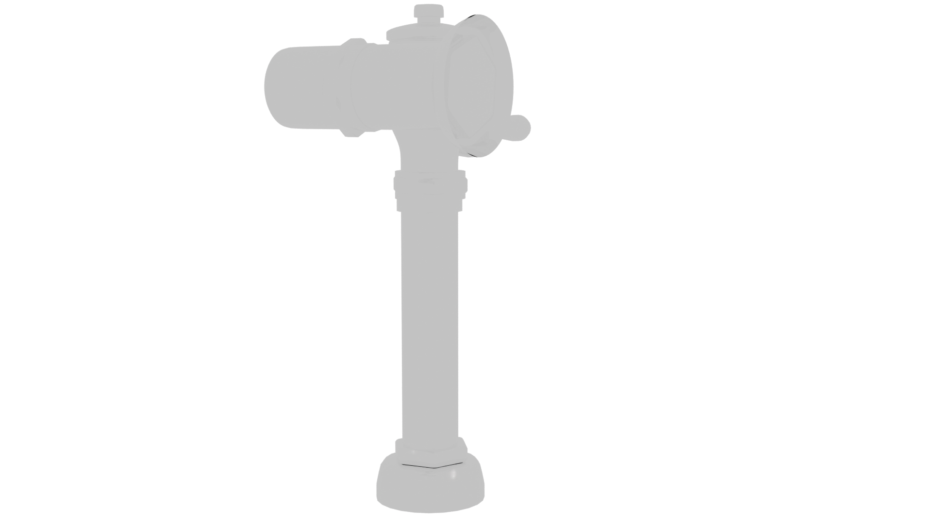 Vintage Style Metal Water Pump 3D - Professional 3D Model Render 3