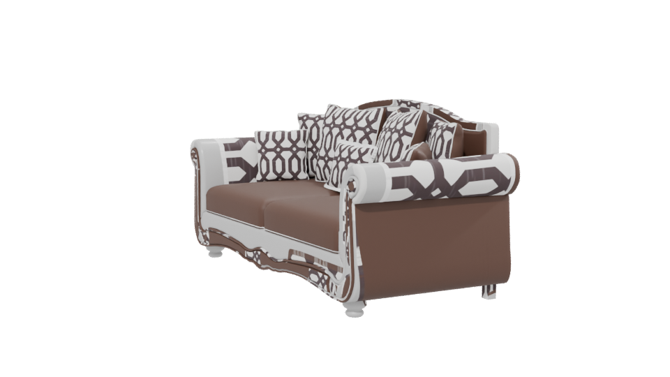 Elegant Vintage Sofa 3D Model - Professional 3D Model Render 13