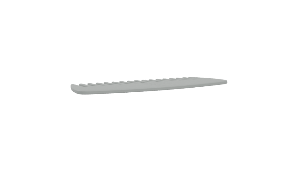 Stylish Wide-Toothed Comb 3D - Professional 3D Model Render 4
