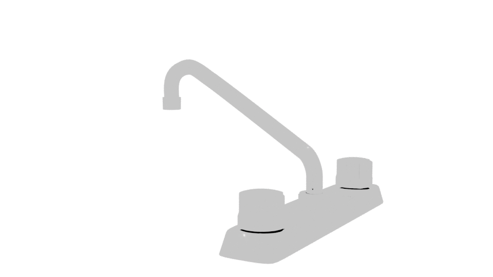 Stylish Bathroom Faucet 3D Model - Professional 3D Model Render 3