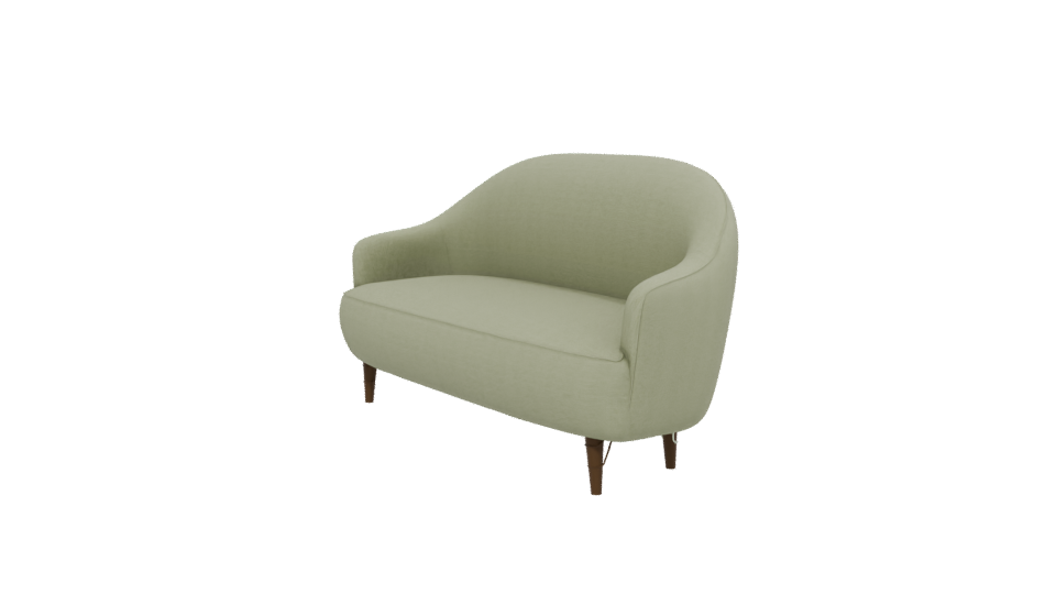 Stylish Green Fabric Sofa Model - Professional 3D Model Render 13