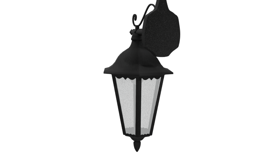 Elegant Wall-Mounted Lantern 3D - Professional 3D Model Render 4