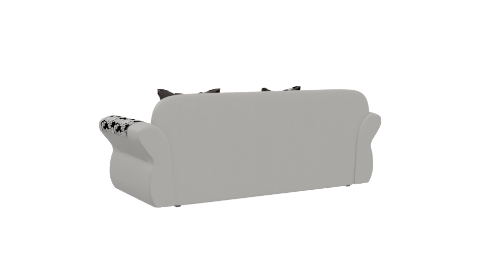 Elegant Fabric Sofa 3D Model - Professional 3D Model Render 4