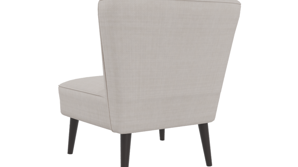 Elegant Modern Accent Chair 3D Model - Professional 3D Model Render 4