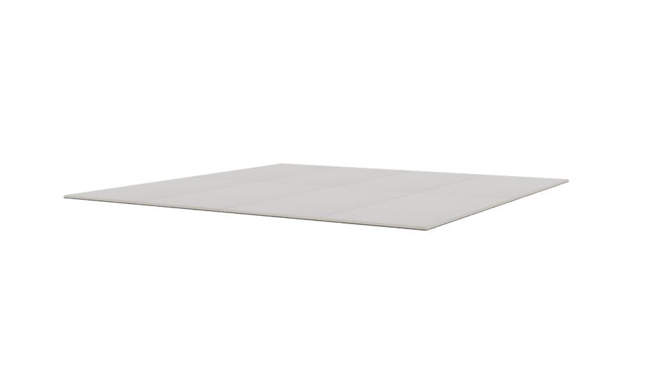 Minimalist White Floor Panel 3D - Professional 3D Model Render 12