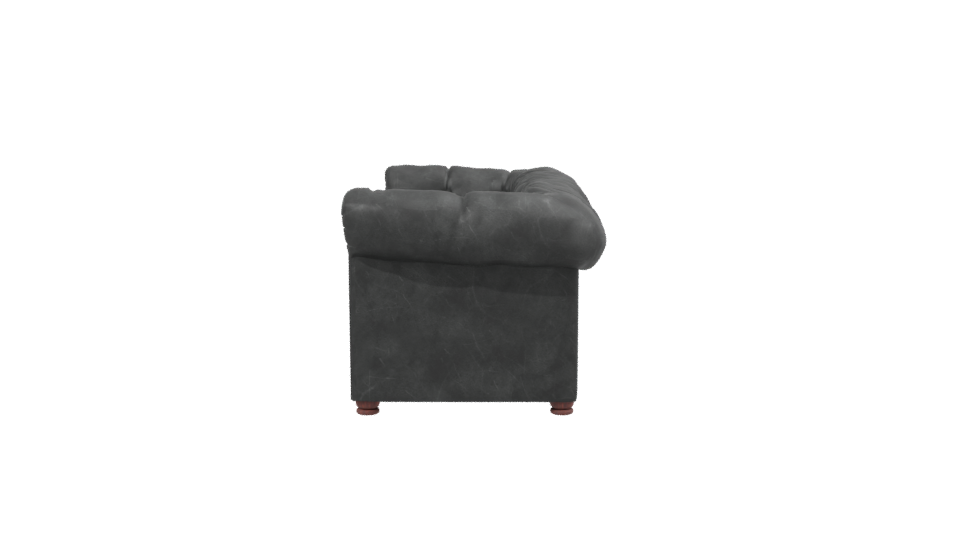 Classic Chesterfield Sofa Model - Professional 3D Model Render 2