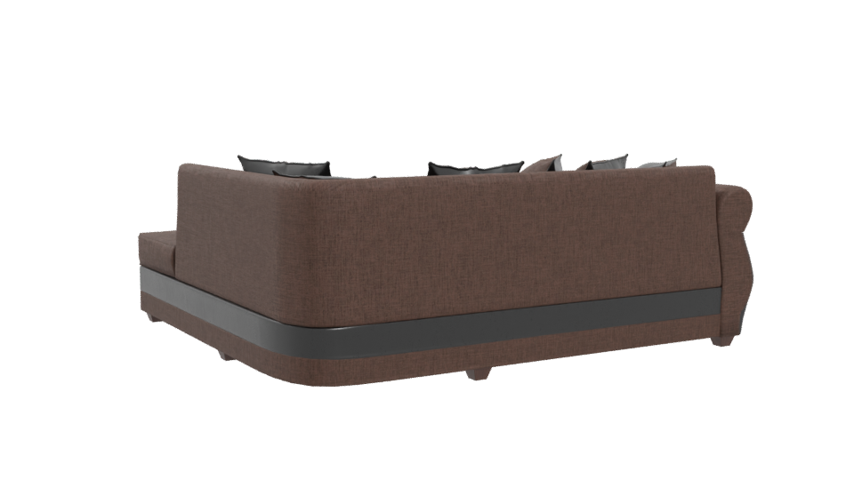 Stylish Modern Sectional Sofa 3D Model - Professional 3D Model Render 4