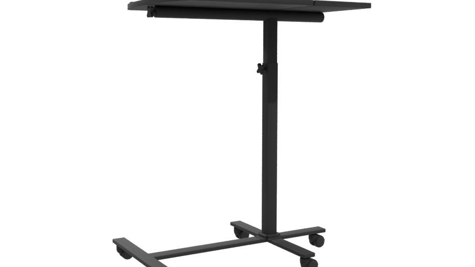Adjustable Rolling Laptop Table 3D - Professional 3D Model Render 10