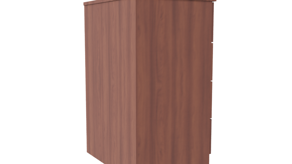 Stylish Wooden Drawer Unit 3D - Professional 3D Model Render 7