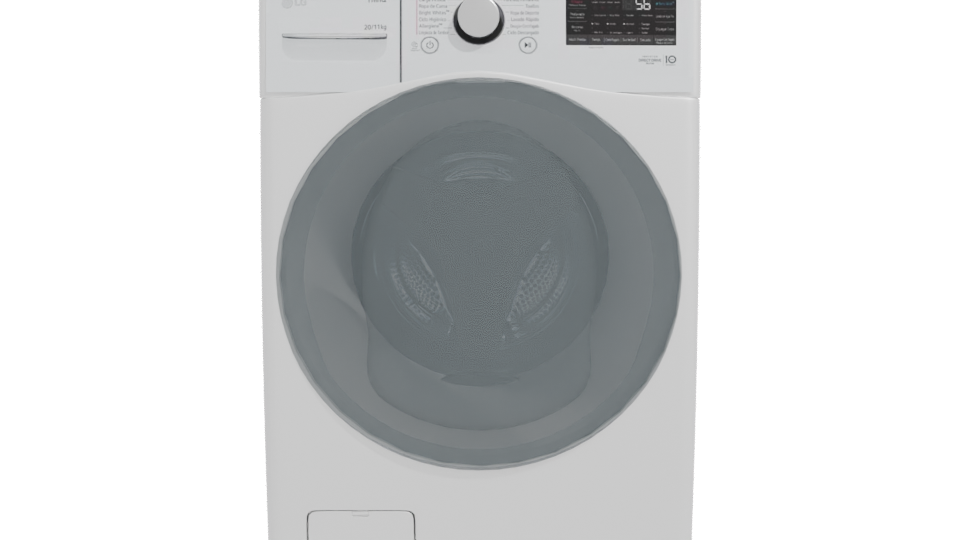 High-Quality Front-Loading Washer 3D - Professional 3D Model Render 11