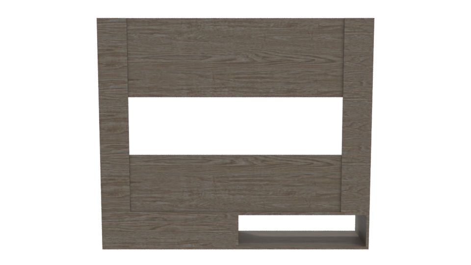 Modern Wooden TV Stand 3D Model - Professional 3D Model Render 5