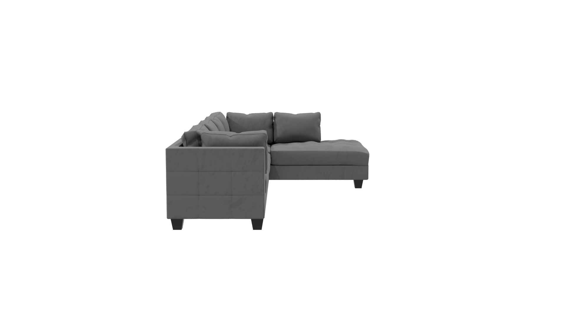 Modern Sectional Sofa Model - Professional 3D Model Render 8