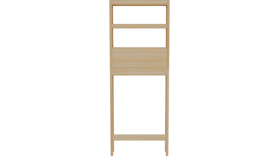 Modern Storage Ladder with Drawer 3D - Professional 3D Model Render 5