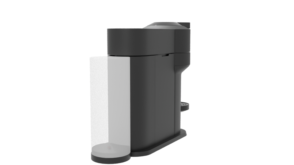 Sleek Modern Coffee Machine 3D Model - Professional 3D Model Render 6