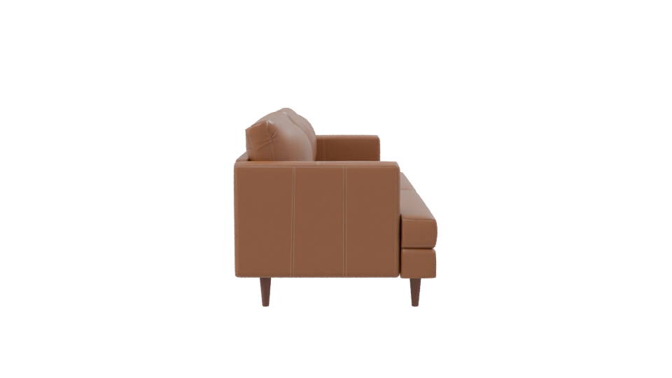Modern Leather Sofa 3D Model - Professional 3D Model Render 8