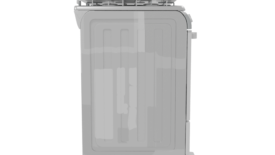 Compact Gas Stove Appliance 3D - Professional 3D Model Render 8