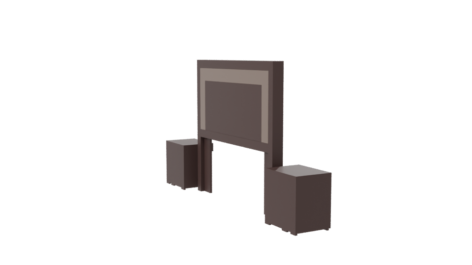 Modern Bedroom Furniture Set 3D - Professional 3D Model Render 7