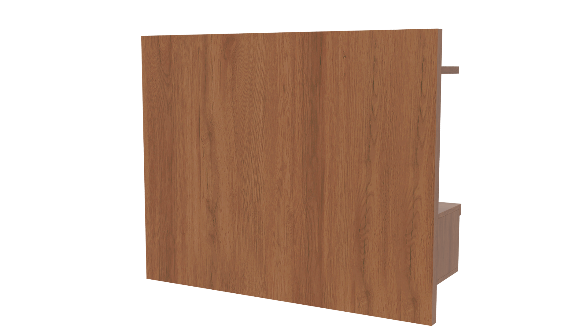Stylish Modern Wooden Wall Shelf 3D Model - Professional 3D Model Render 6