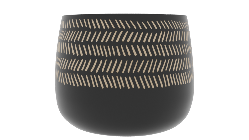 Stylish Decorative Pot Model - Professional 3D Model Render 9