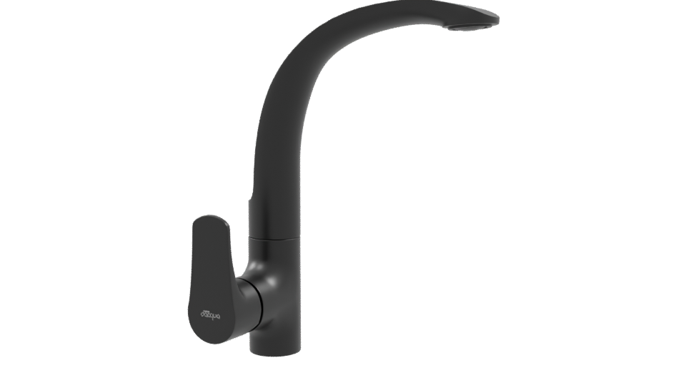 Sleek Modern Bathroom Basin Tap - Professional 3D Model Render 9