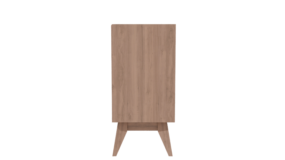 Scandinavian Storage Cabinet 3D - Professional 3D Model Render 2