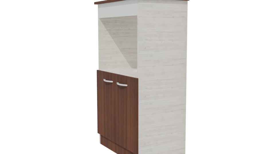 Contemporary Wooden Cabinet Model - Professional 3D Model Render 13