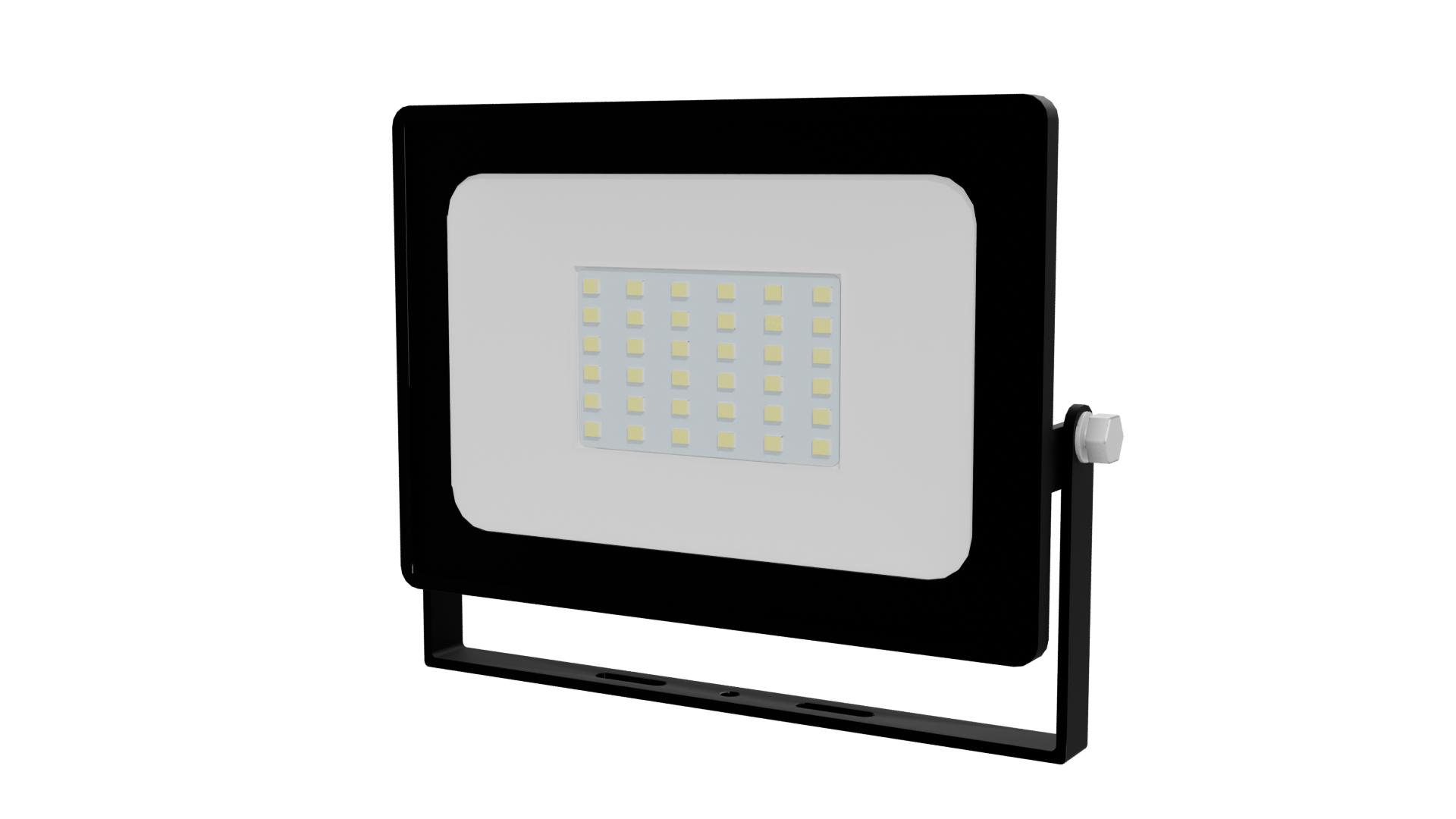 Modern LED Floodlight 3D Model - Professional 3D Model Render 12