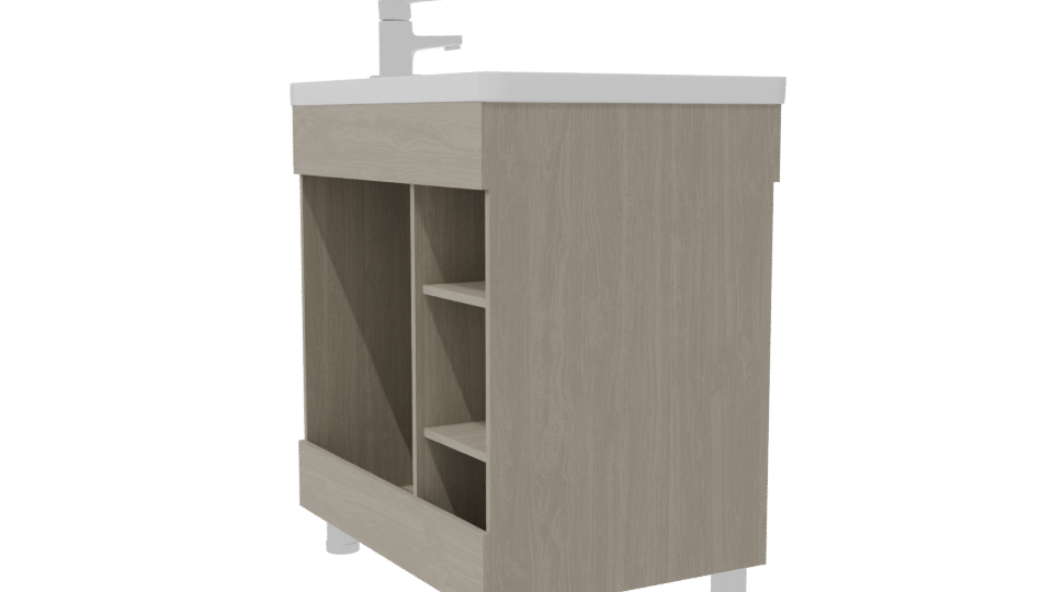 Modern Bathroom Vanity 3D Model - Professional 3D Model Render 7