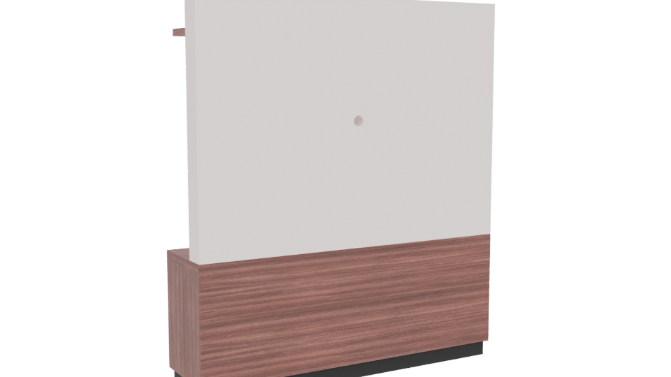 Modern Wooden TV Stand 3D Model - Professional 3D Model Render 4