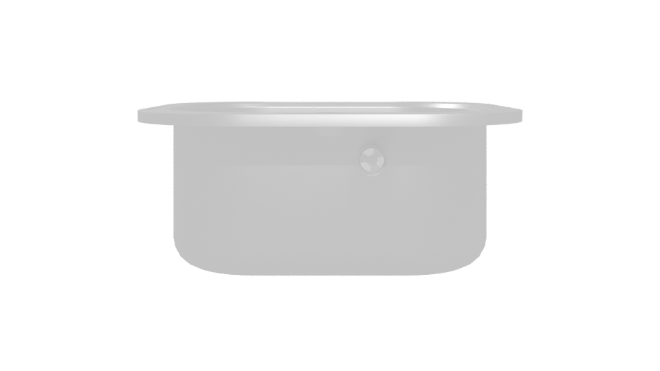 Modern Stainless Steel Sink Model - Professional 3D Model Render 5