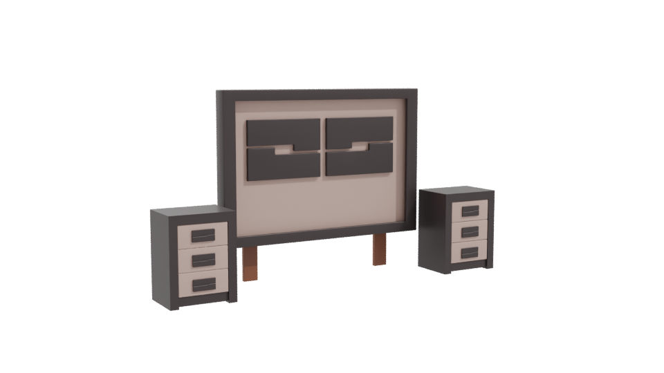 Stylized Modern TV Stand 3D - Professional 3D Model Render 10
