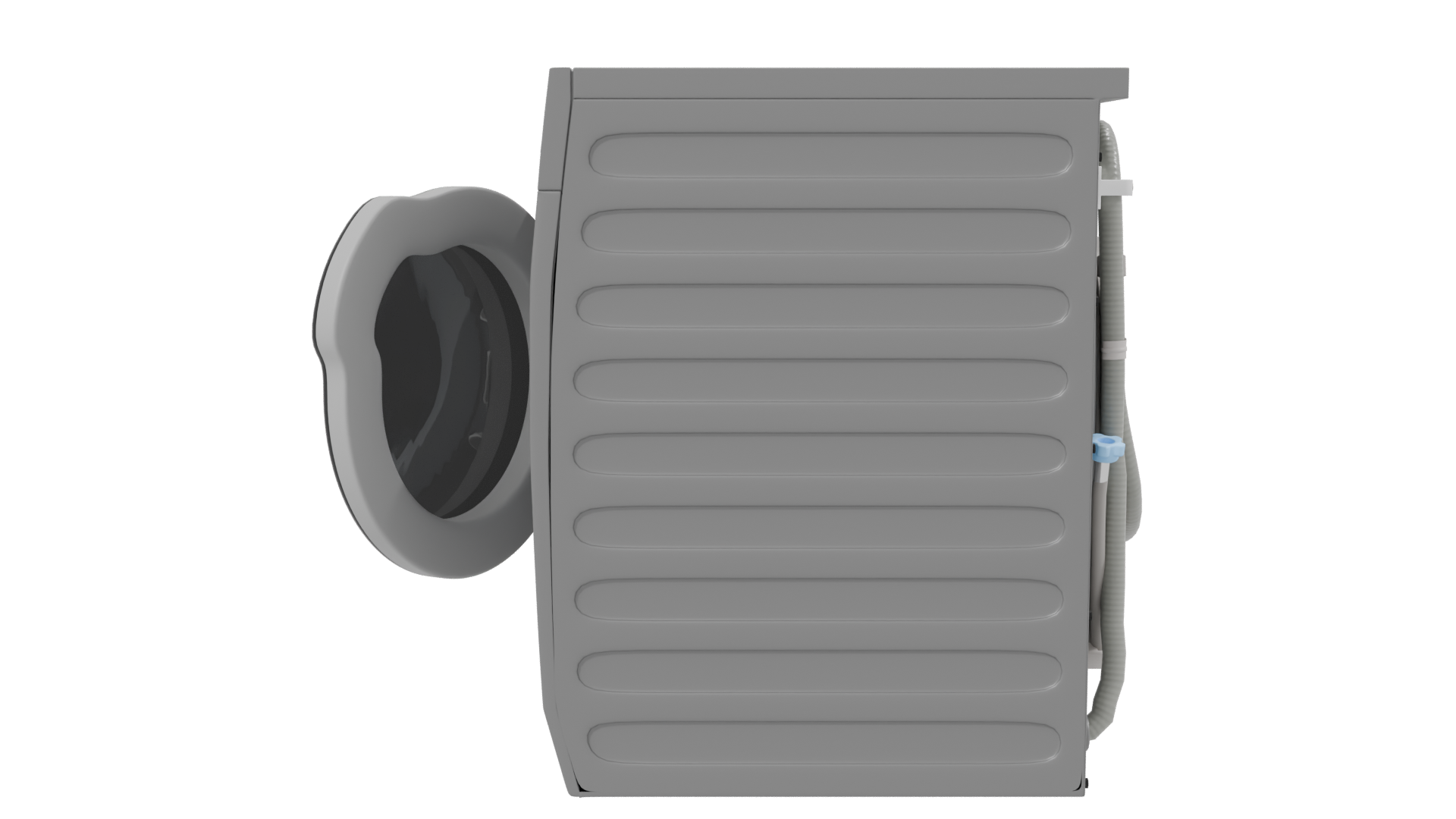 Sleek Front-Loading Washer Model - Professional 3D Model Render 2