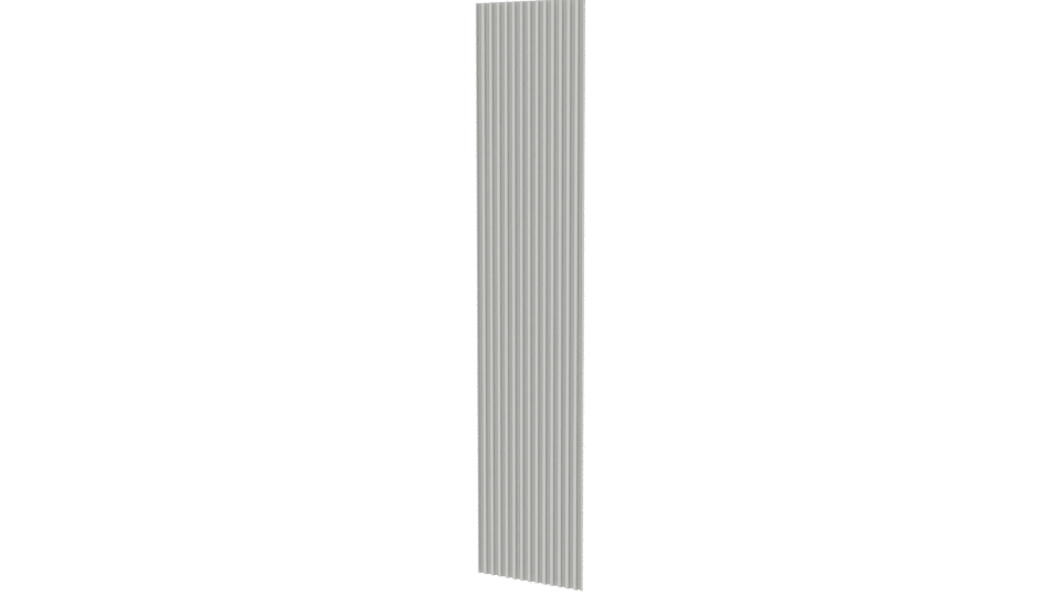Stylized Vertical Slat Model - Professional 3D Model Render 6