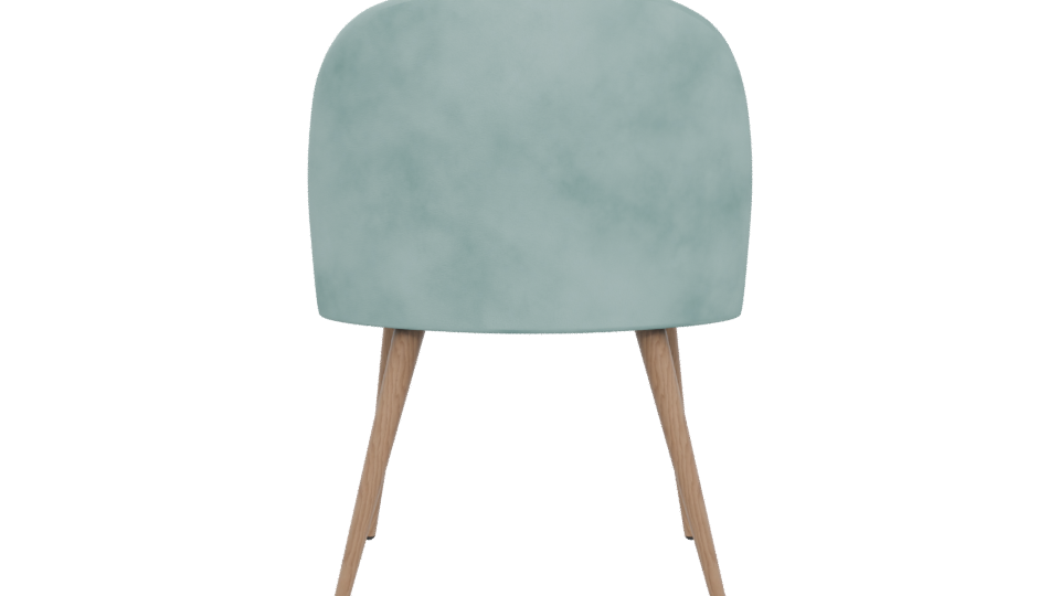 Stylish Modern Fabric Dining Chair 3D Model - Professional 3D Model Render 5