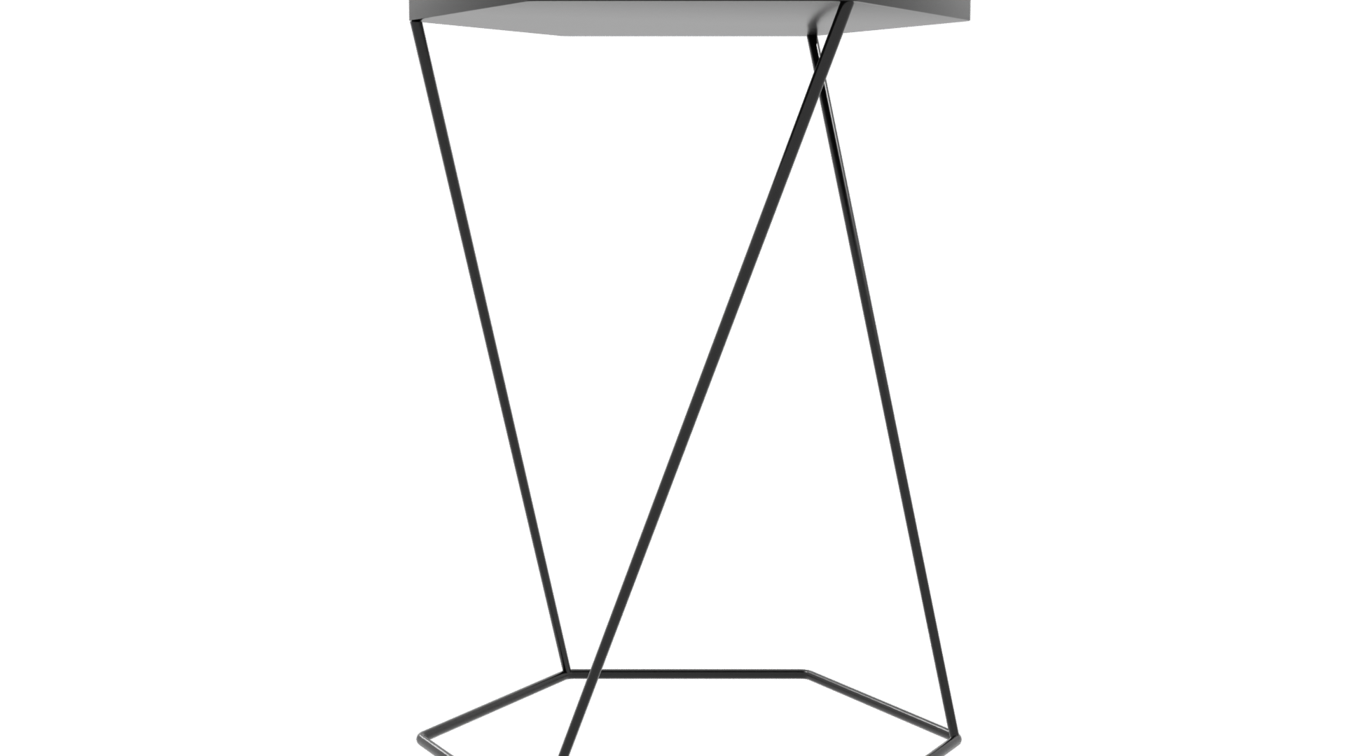Minimalist Metal Side Table 3D - Professional 3D Model Render 10
