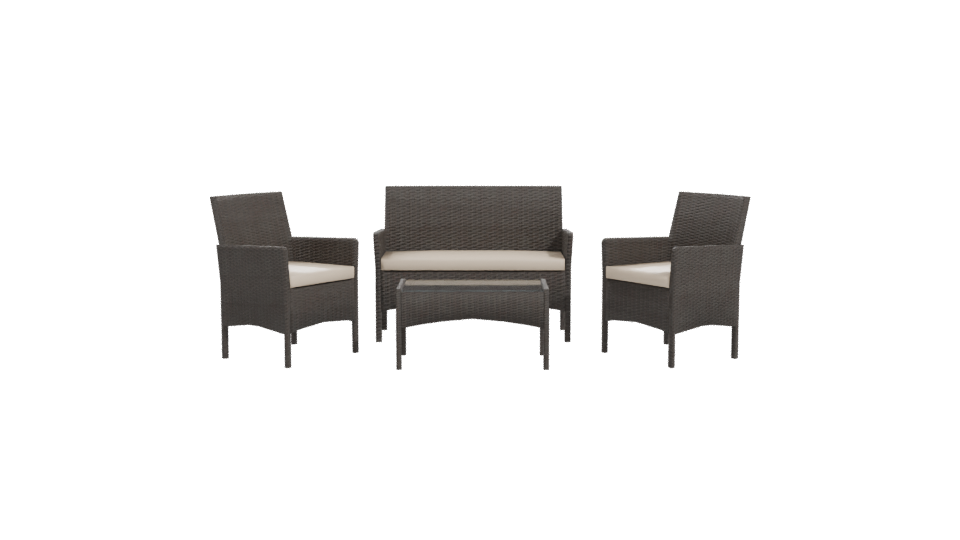 Modern Outdoor Furniture Set 3D - Professional 3D Model Render 11