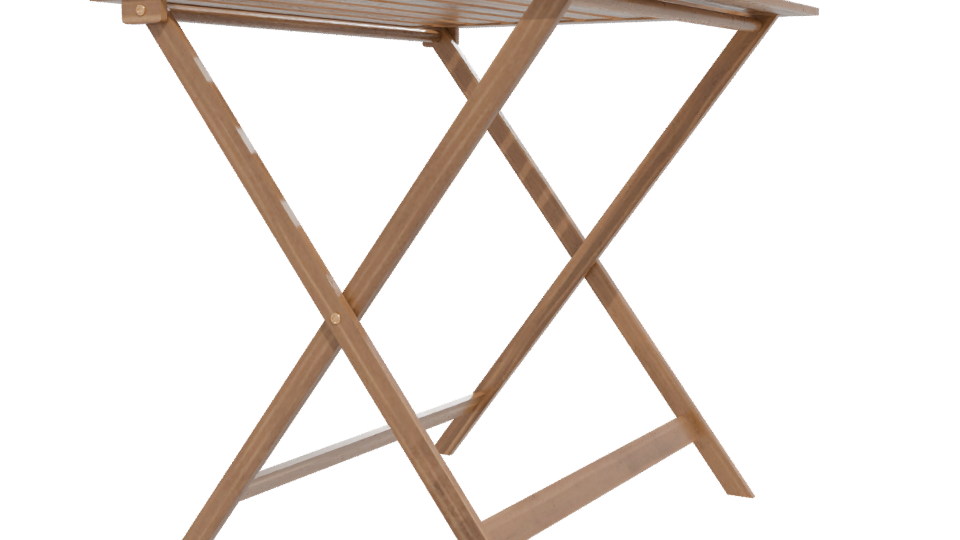 Compact Wooden Folding Table 3D - Professional 3D Model Render 12