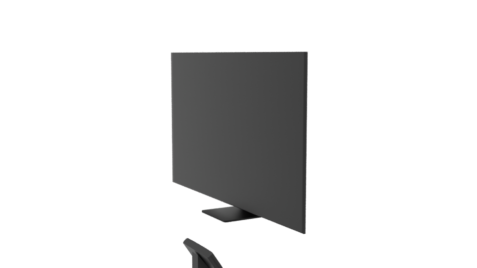 Sleek Modern Flat Screen Television 3D Model - Professional 3D Model Render 13