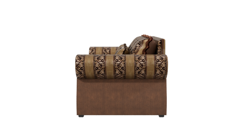 Stylish Vintage Sofa Model 3D - Professional 3D Model Render 2