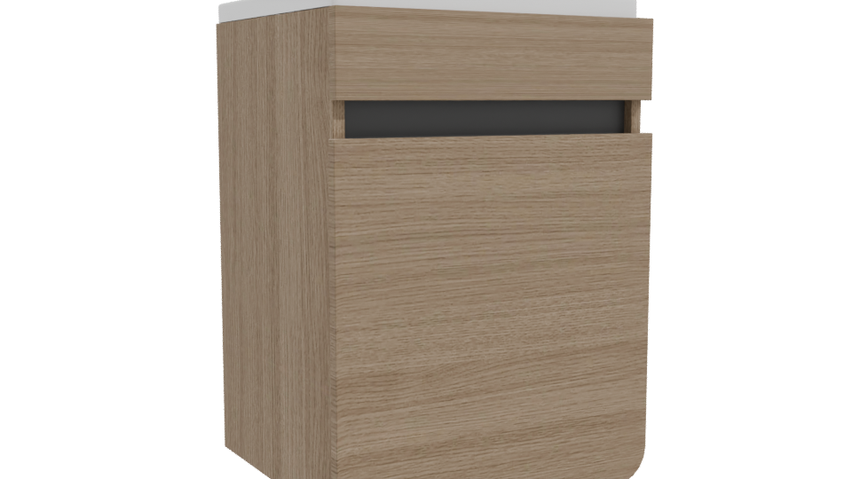 Stylish Wooden Office Bin Model - Professional 3D Model Render 10