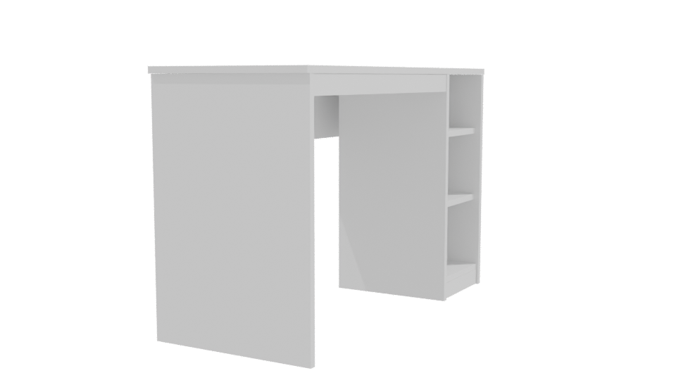 Minimalist Desktop Table 3D Model - Professional 3D Model Render 9