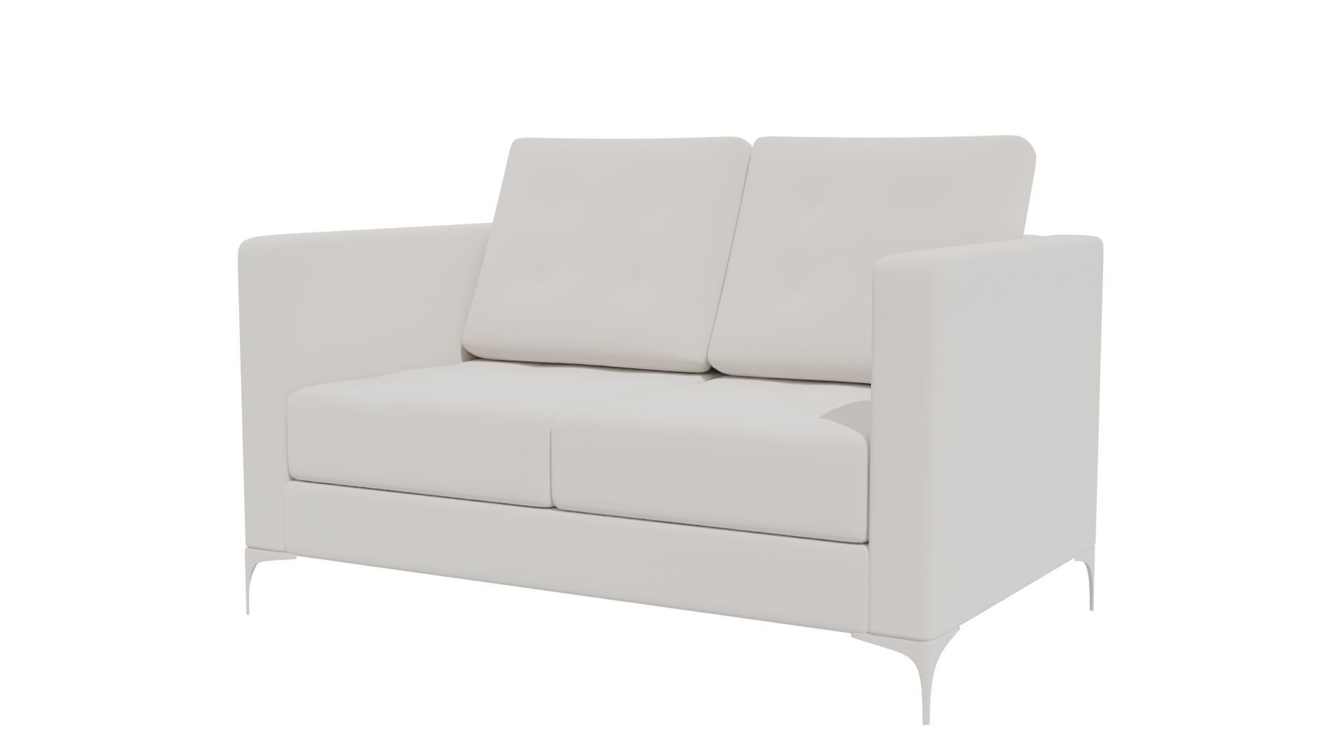 Contemporary Two-Seater Sofa Model - Professional 3D Model Render 4