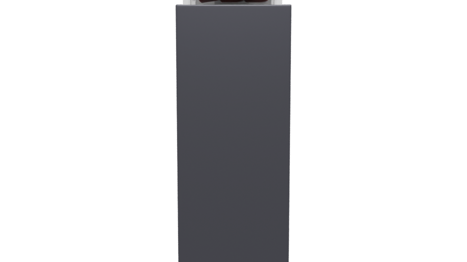 Sleek Black Refrigerator Model - Professional 3D Model Render 5